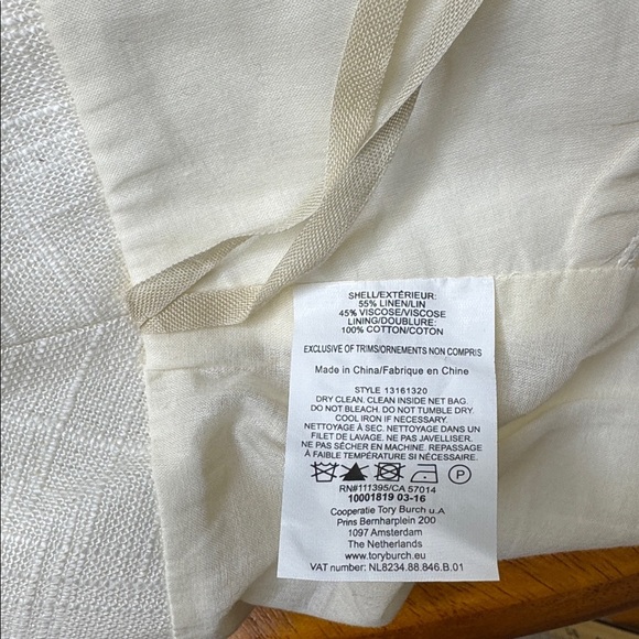 Tory Burch White Skirt with Gold Embroidery - Picture 7 of 8